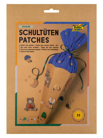 folia PAPER Schultüten Patches "Woodland" - ab 5 Jahren - 33 Stück