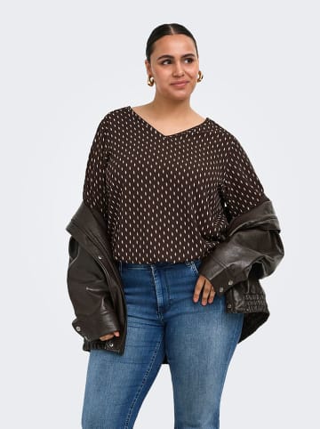 ONLY Carmakoma Bluse in Braun