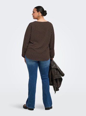 ONLY Carmakoma Bluse in Braun