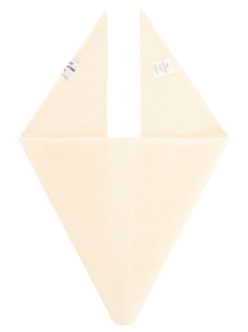 Zwillingsherz Dreieckstuch "Uni " in Creme - (L)100 x (B)36 cm
