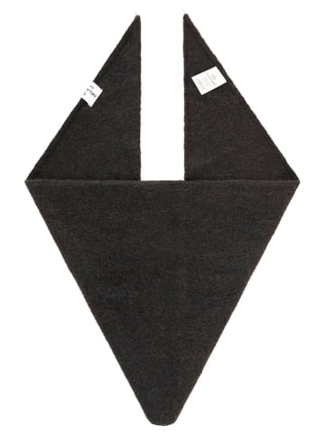 Zwillingsherz Driehoekige sjaal "Uni " zwart - (L)100 x (B)36 cm