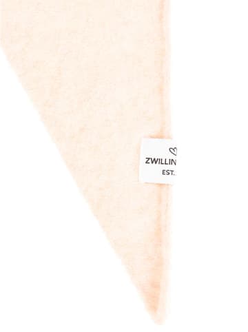Zwillingsherz Driehoekige sjaal "Uni " lichtroze - (L)100 x (B)36 cm