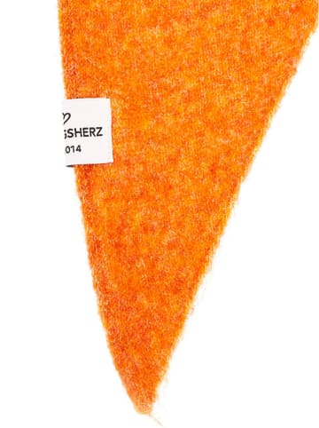 Zwillingsherz Chusta trójkątna "Uni " w kolorze pomarańczowym - 100 x 36 cm