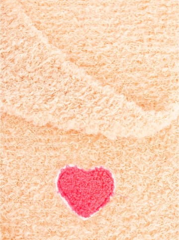 Zwillingsherz Dreieckstuch "Herz Patch" in Beige - (L)208 x (B)80 cm