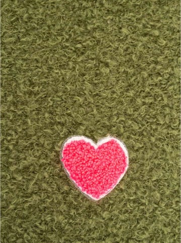 Zwillingsherz Dreieckstuch "Herz Patch" in Grün - (L)208 x (B)80 cm