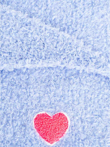 Zwillingsherz Dreieckstuch "Herz Patch" in Hellblau - (L)208 x (B)80 cm
