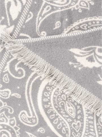 Zwillingsherz Dreieckstuch "Paisley" in Grau - (L)170 x (B)95 cm