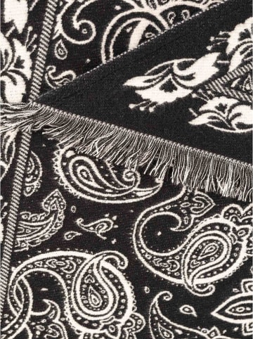 Zwillingsherz Driehoekige sjaal "Paisley" zwart - (L)170 x (B)95 cm