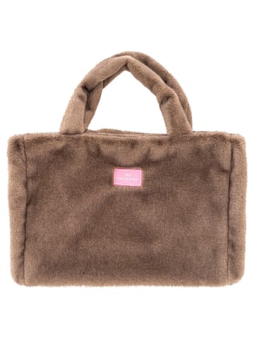 Zwillingsherz Shopper "Uni" in Taupe - (B)50 x (H)35 cm