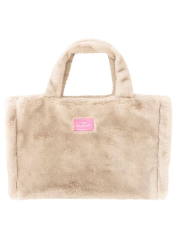 Zwillingsherz Shopper "Uni" in Beige - (B)50 x (H)35 cm