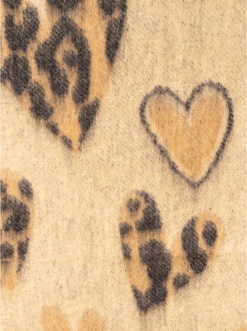 Zwillingsherz Sjaal "Herz Leo" beige - (L)220 x (B)40 cm