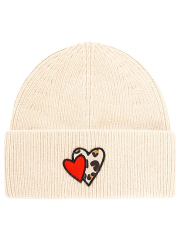 Zwillingsherz Czapka "Heart Leo" w kolorze beżowym