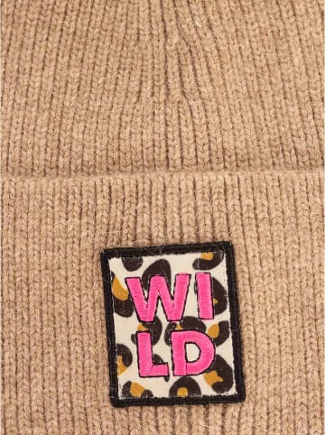 Zwillingsherz Mütze "Wild Leo" in Beige