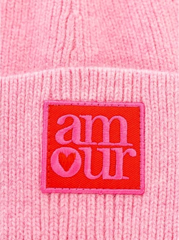 Zwillingsherz Muts "Amour" lichtroze
