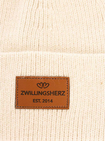 Zwillingsherz Mütze "Zwillingsherz" in Beige