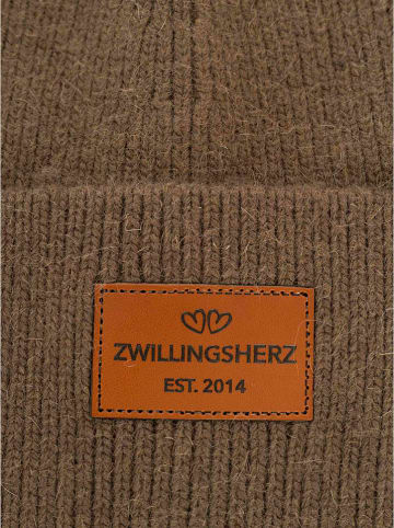 Zwillingsherz Czapka w kolorze khaki