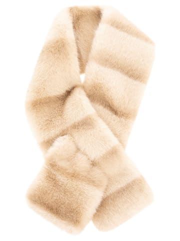 Zwillingsherz Schal in Beige - (L)88 x (B)11 cm