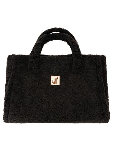 Zwillingsherz Shopper "Plüsch & Dackel" zwart - (B)50 x (H)35 cm