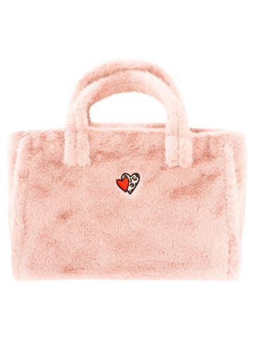 Zwillingsherz Shopper bag "Heart Leo" w kolorze jasnoróżowym - 50 x 35 cm