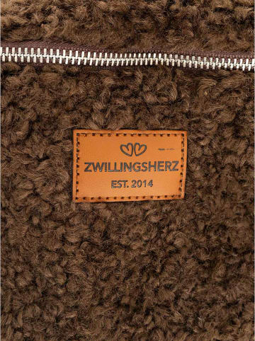 Zwillingsherz Brustbeutel "Teddy" in Braun - (B)29 x (H)20 cm