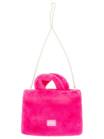 Zwillingsherz Henkeltasche "Plüsch" in Pink - (B)33 x (H)26 cm