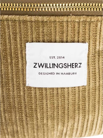 Zwillingsherz Borstbuidel "Uni" kaki - (B)30 x (H)13 cm