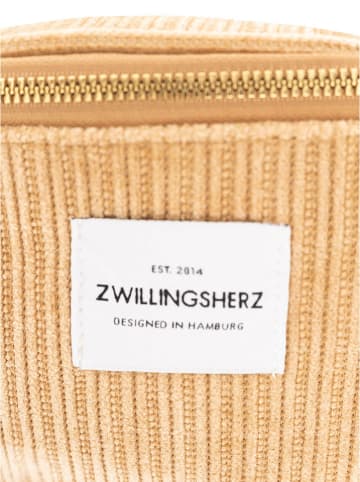 Zwillingsherz Borstbuidel "Uni" beige - (B)30 x (H)13 cm