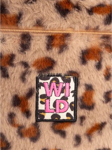 Zwillingsherz Rucksack "Wild Leo" in Taupe - (B)35 x (H)35 cm
