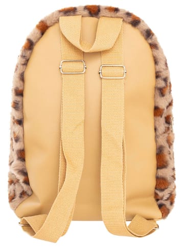 Zwillingsherz Rucksack "Wild Leo" in Taupe - (B)35 x (H)35 cm