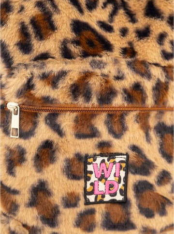 Zwillingsherz Rucksack "Wild Leo" in Beige - (B)35 x (H)35 cm