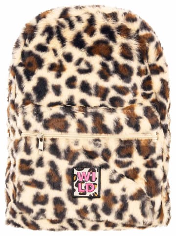 Zwillingsherz Rucksack "Wild Leo" in Creme - (B)35 x (H)35 cm