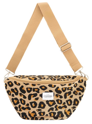 Zwillingsherz Brustbeutel "Leo" in Beige - (B)30 x (H)17 cm
