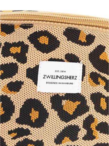 Zwillingsherz Brustbeutel "Leo" in Beige - (B)30 x (H)17 cm