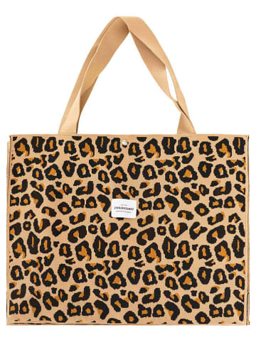 Zwillingsherz Shopper "Leo" in Beige - (B)49 x (H)38 cm