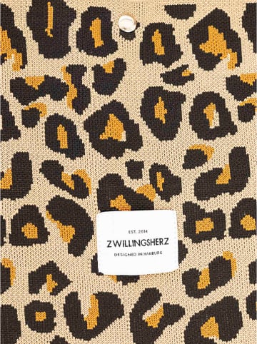 Zwillingsherz Shopper "Leo" in Beige - (B)49 x (H)38 cm