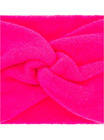 Zwillingsherz Kaschmir-Stirnband in Pink