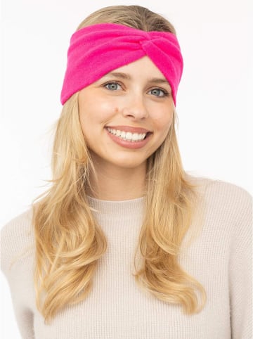 Zwillingsherz Kaschmir-Stirnband in Pink