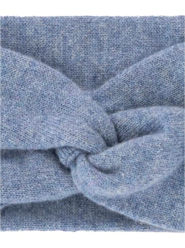 Zwillingsherz Kaschmir-Stirnband in Blau