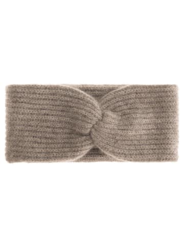 Zwillingsherz Kaschmir-Stirnband in Taupe