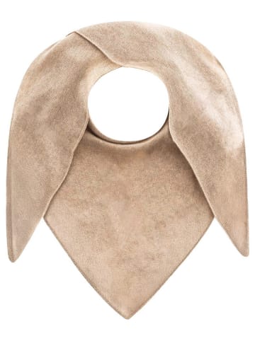 Zwillingsherz Kaschmir-Dreieckstuch in Beige - (L)174 x (B)70 cm