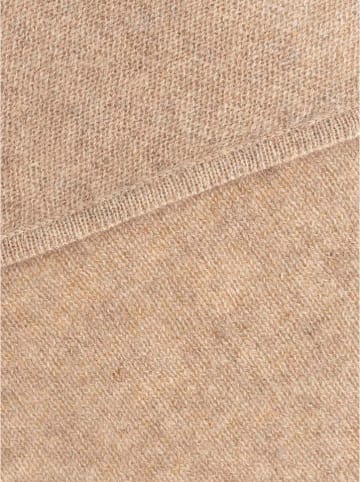 Zwillingsherz Kaschmir-Dreieckstuch in Beige - (L)174 x (B)70 cm