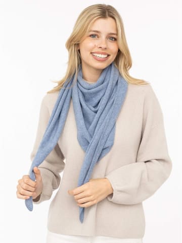 Zwillingsherz Kaschmit-Dreieckstuch in Hellblau - (L)174 x (B)70 cm