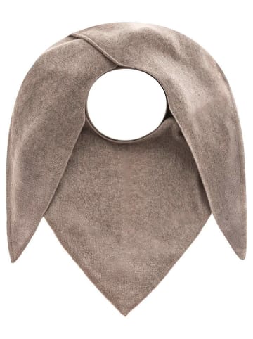 Zwillingsherz Kaschmit-Dreieckstuch in Taupe - (L)174 x (B)70 cm
