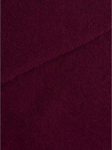 Zwillingsherz Kaschmir-Dreieckstuch in Bordeaux - (L)174 x (B)70 cm