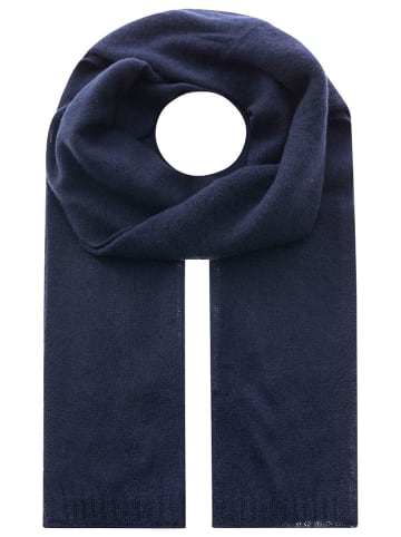 Zwillingsherz Kaschmir-Schal in Dunkelblau - (L)180 x (B)30 cm
