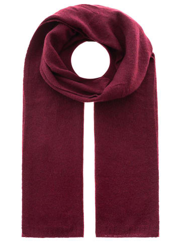 Zwillingsherz Kaschmir-Schal in Bordeaux - (L)180 x (B)30 cm