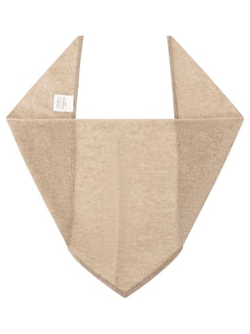 Zwillingsherz Kaschmit-Dreieckstuch in Beige - (L)84 x (B)34 cm