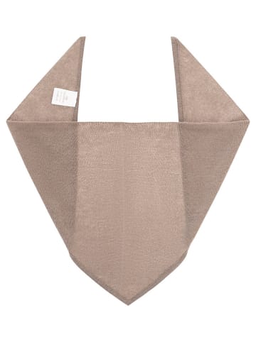 Zwillingsherz Kasjmieren driehoekdoek taupe - (L)84 x (B)34 cm