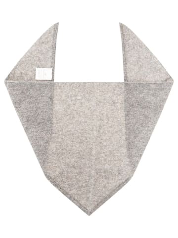 Zwillingsherz Kaszmirowa chusta trójkątna w kolorze szarym - 84 x 34 cm