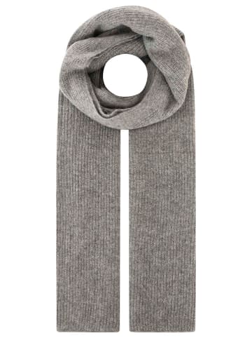 Zwillingsherz Kaschmir-Schal in Grau - (L)180 x (B)44 cm